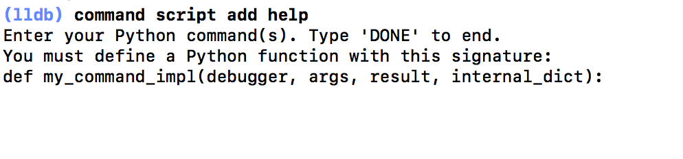 command script add help screenshot