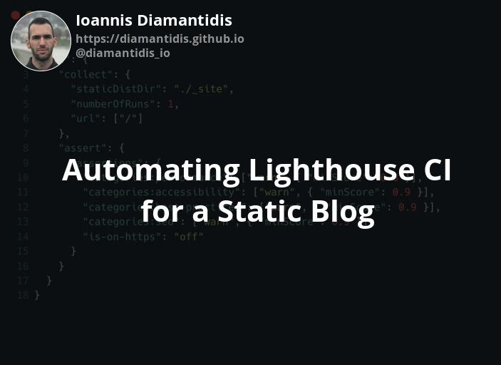 Automating Lighthouse CI for a static Blog