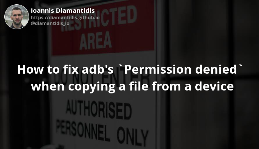 File permission denied