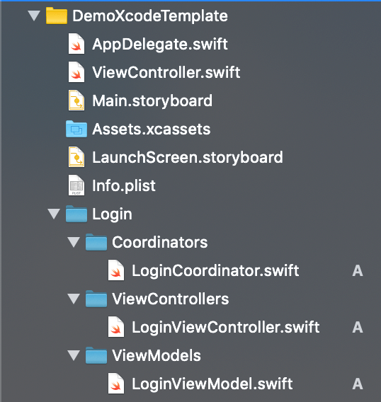 Xcode Template files screenshot